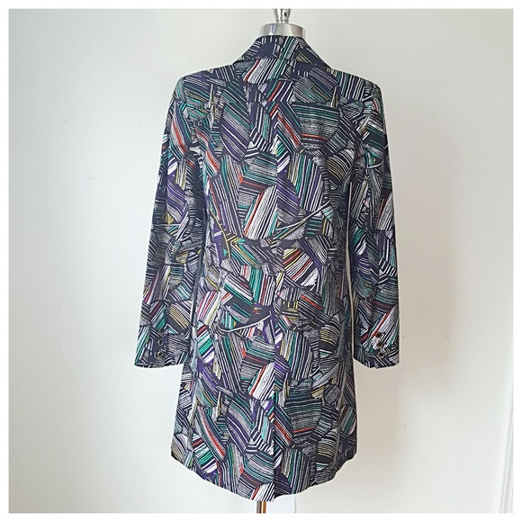 Lightweight Tribal Print Coat SIZE SMALL - Picture 2 of 5